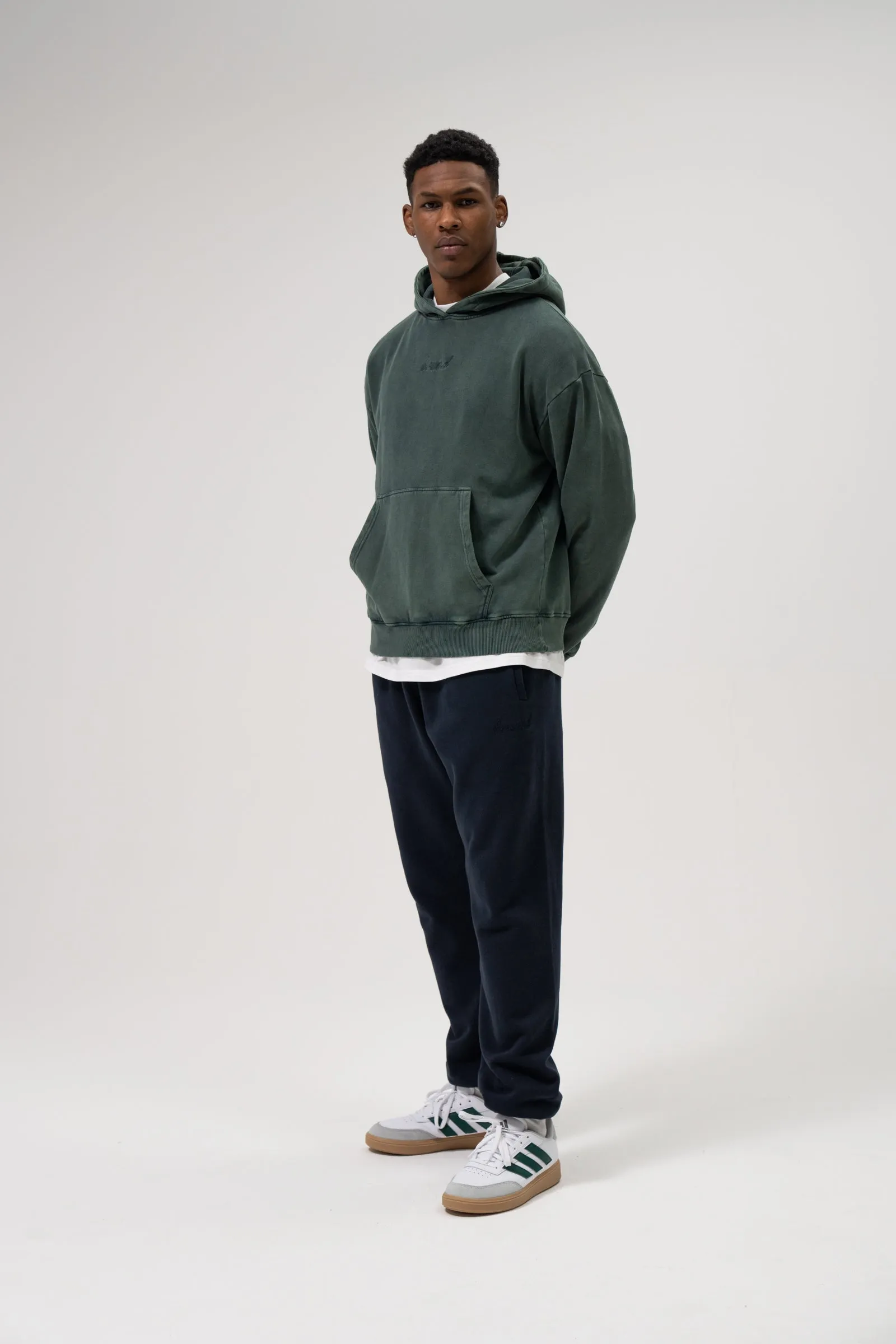 SUSTAIN WASHED GREEN HOODIE