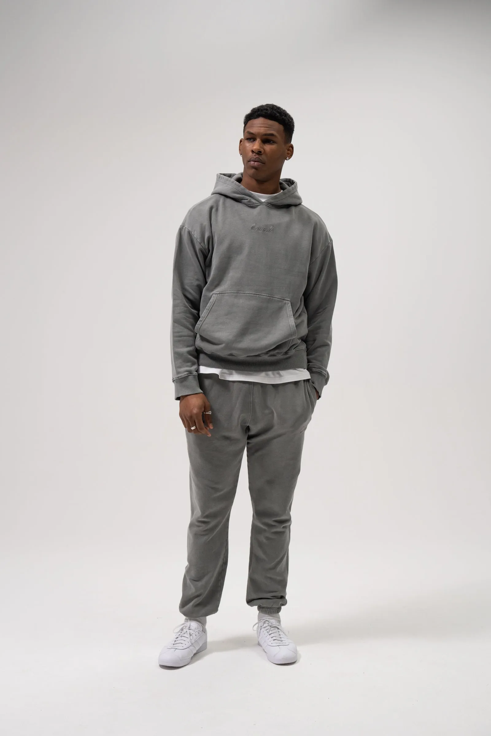 SUSTAIN WASHED GREY HOODIE