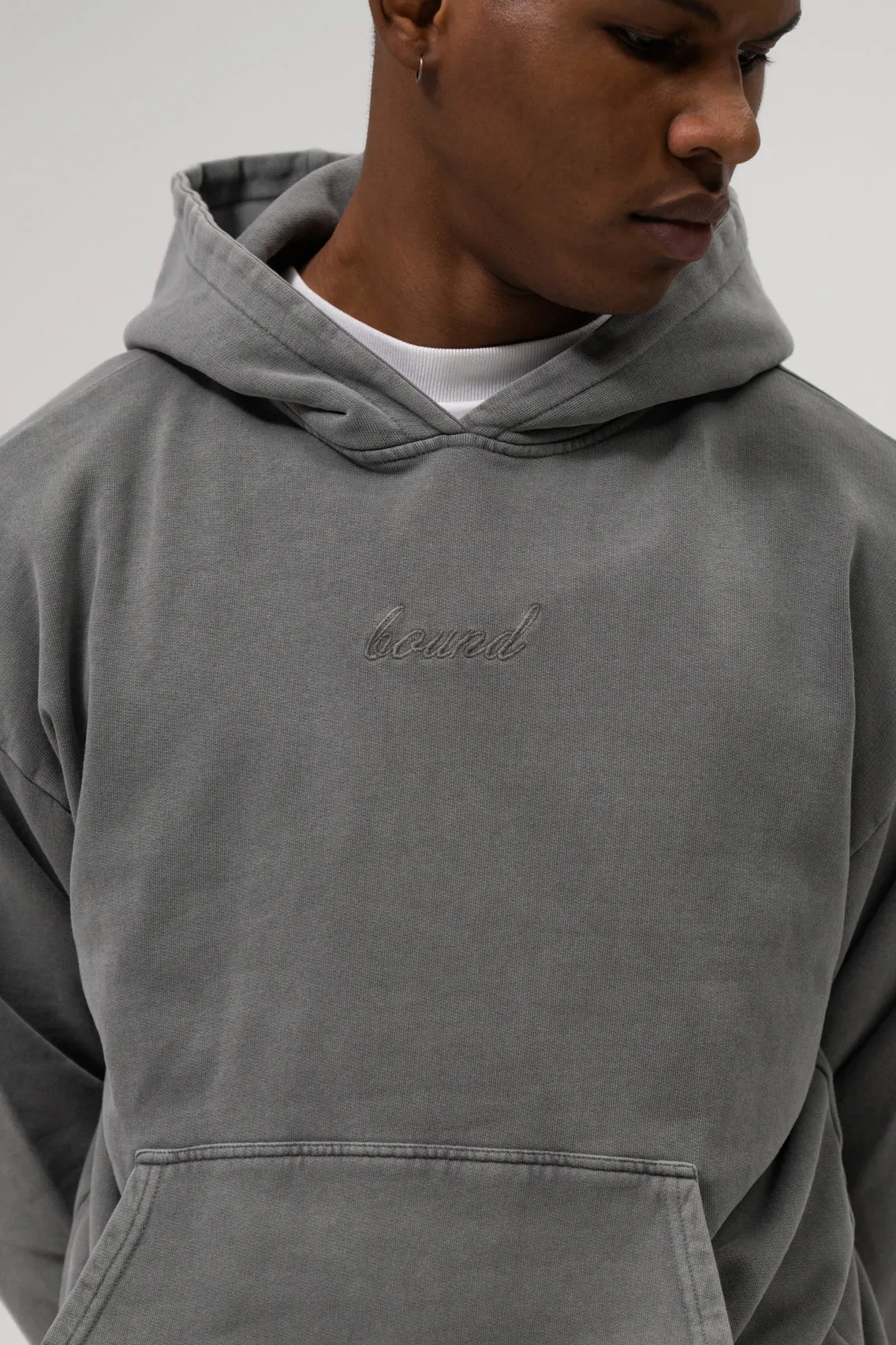 SUSTAIN WASHED GREY HOODIE