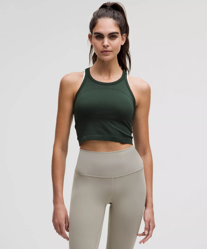 Swiftly Tech Cropped Racerback Tank Top 2.0 | Women's Sleeveless & Tops