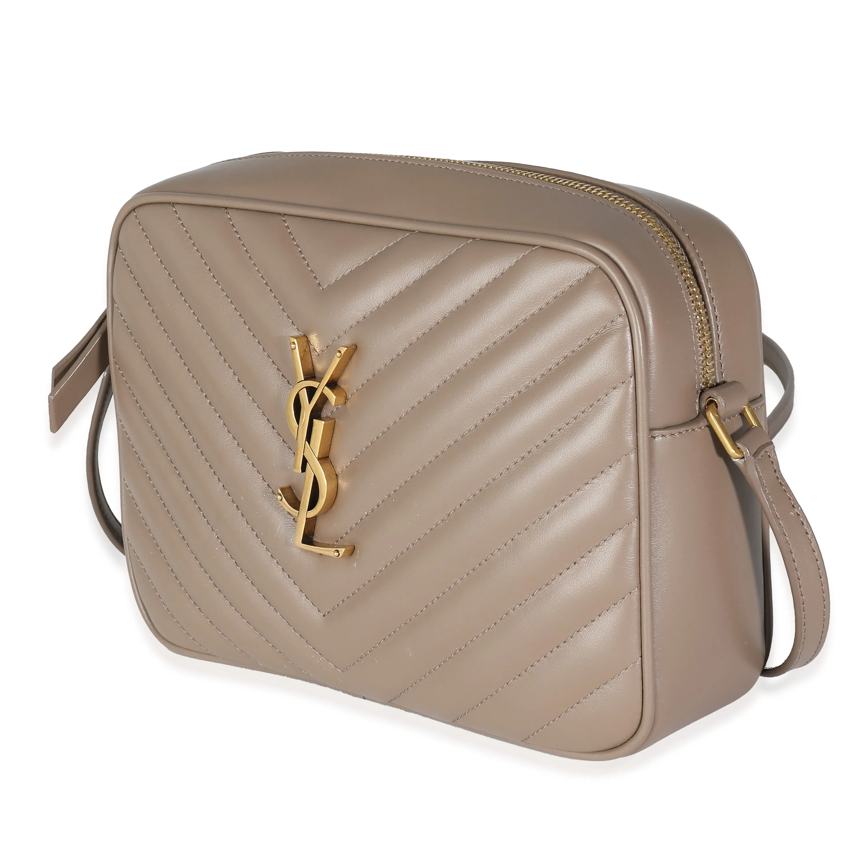 Taupe Matelasse Calfskin Lou Camera Bag