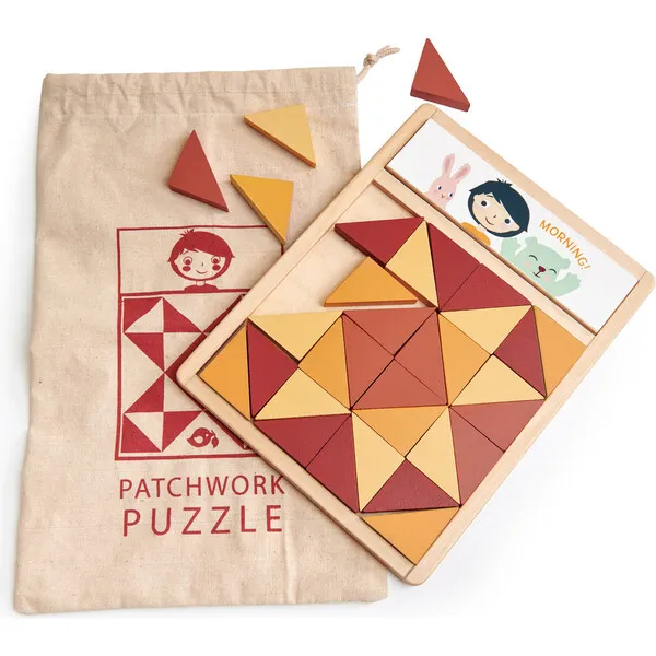 Tender Leaf Toys Patchwork Quilt Puzzle