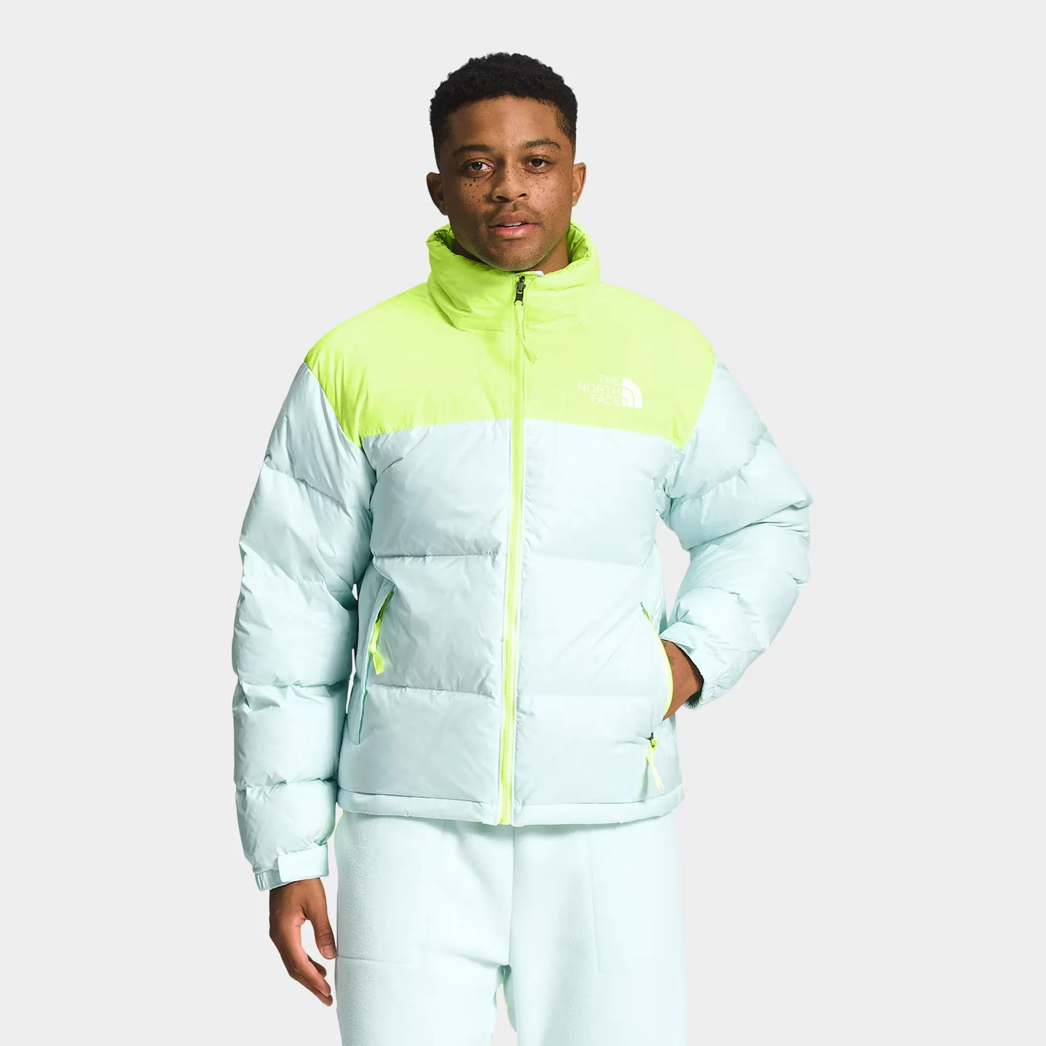 The North Face 1996 Retro Nuptse Jacket Skylight Blue / LED Yellow