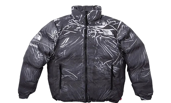 The North Face Printed Nuptse Jacket Black