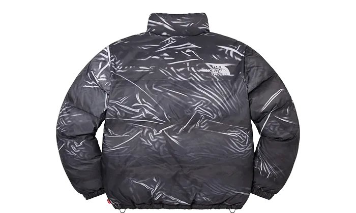 The North Face Printed Nuptse Jacket Black