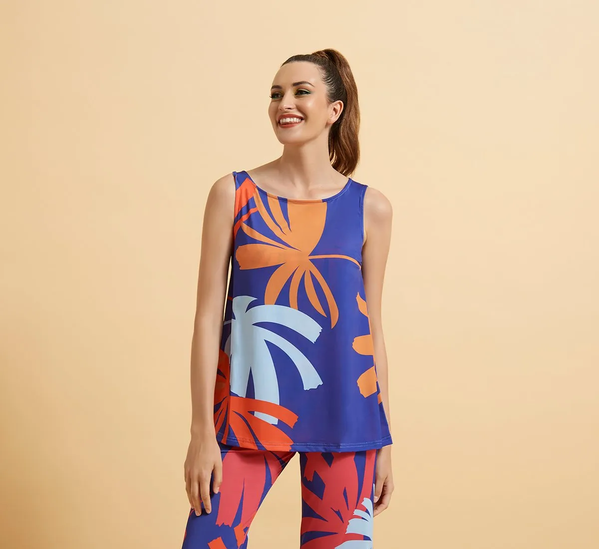 Tropical Print Tank Top