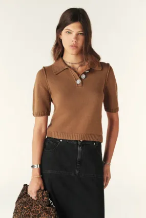 Tylak Short Polo Shirt - Camel