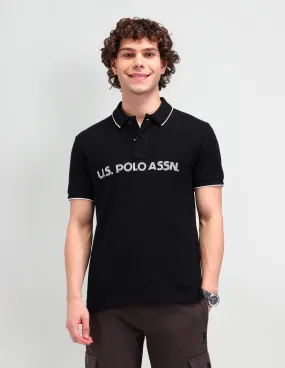 U.S. Polo Assn. Denim Co. Brand Printed Cotton Polo Shirt