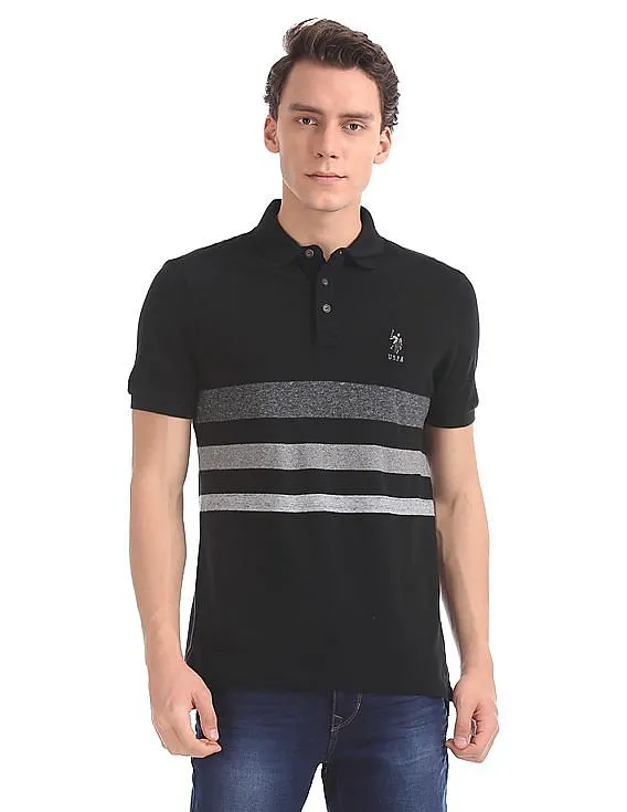 U.S. Polo Assn. Denim Co. Slim Fit Striped Polo Shirt