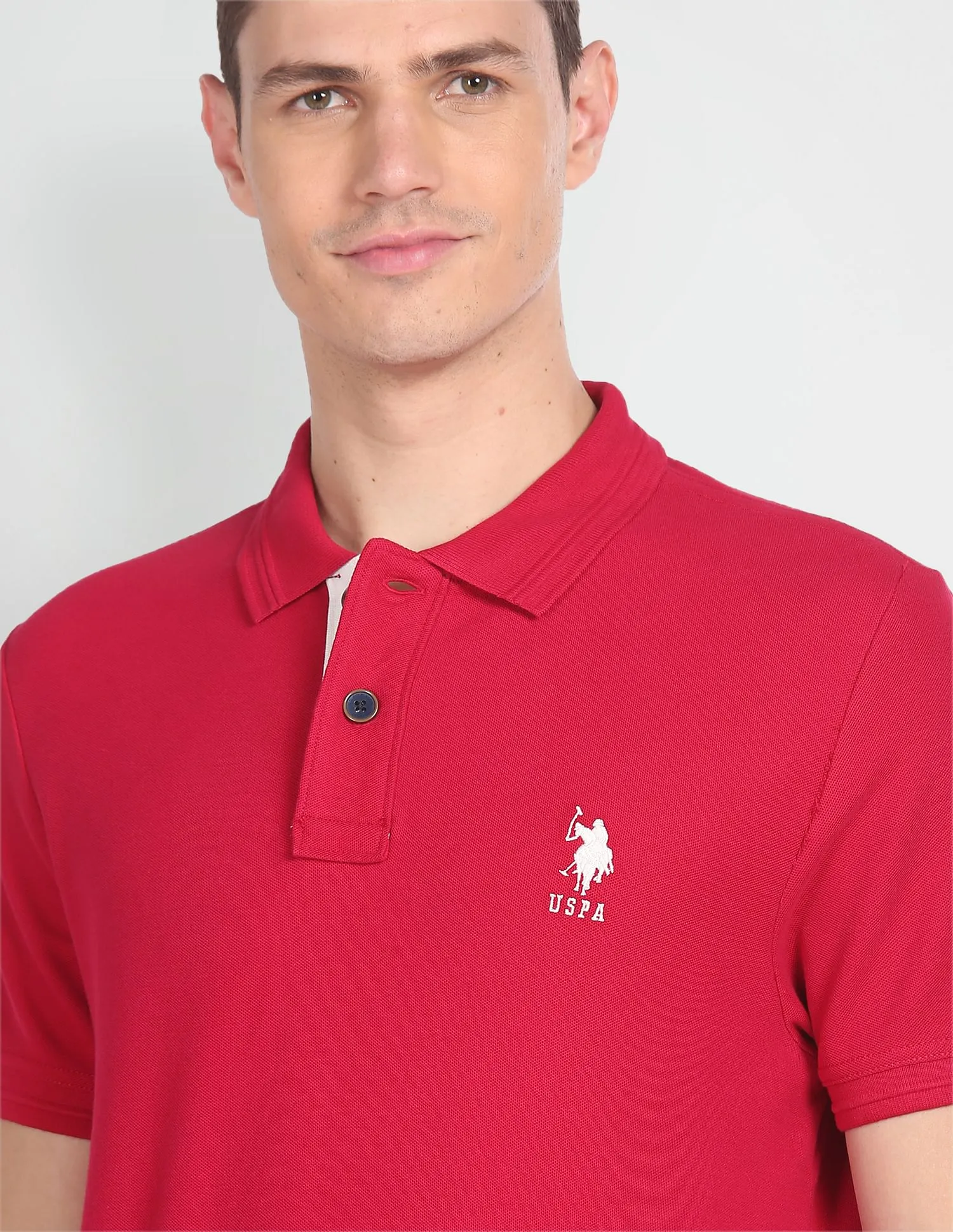 U.S. Polo Assn. Denim Co. Solid Muscle Fit Polo Shirt