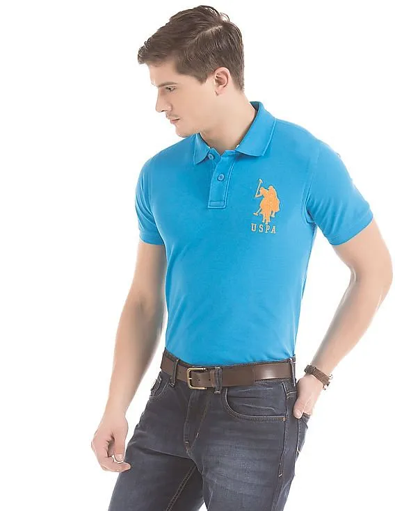 U.S. Polo Assn. Numeric Applique Slim Fit Polo Shirt