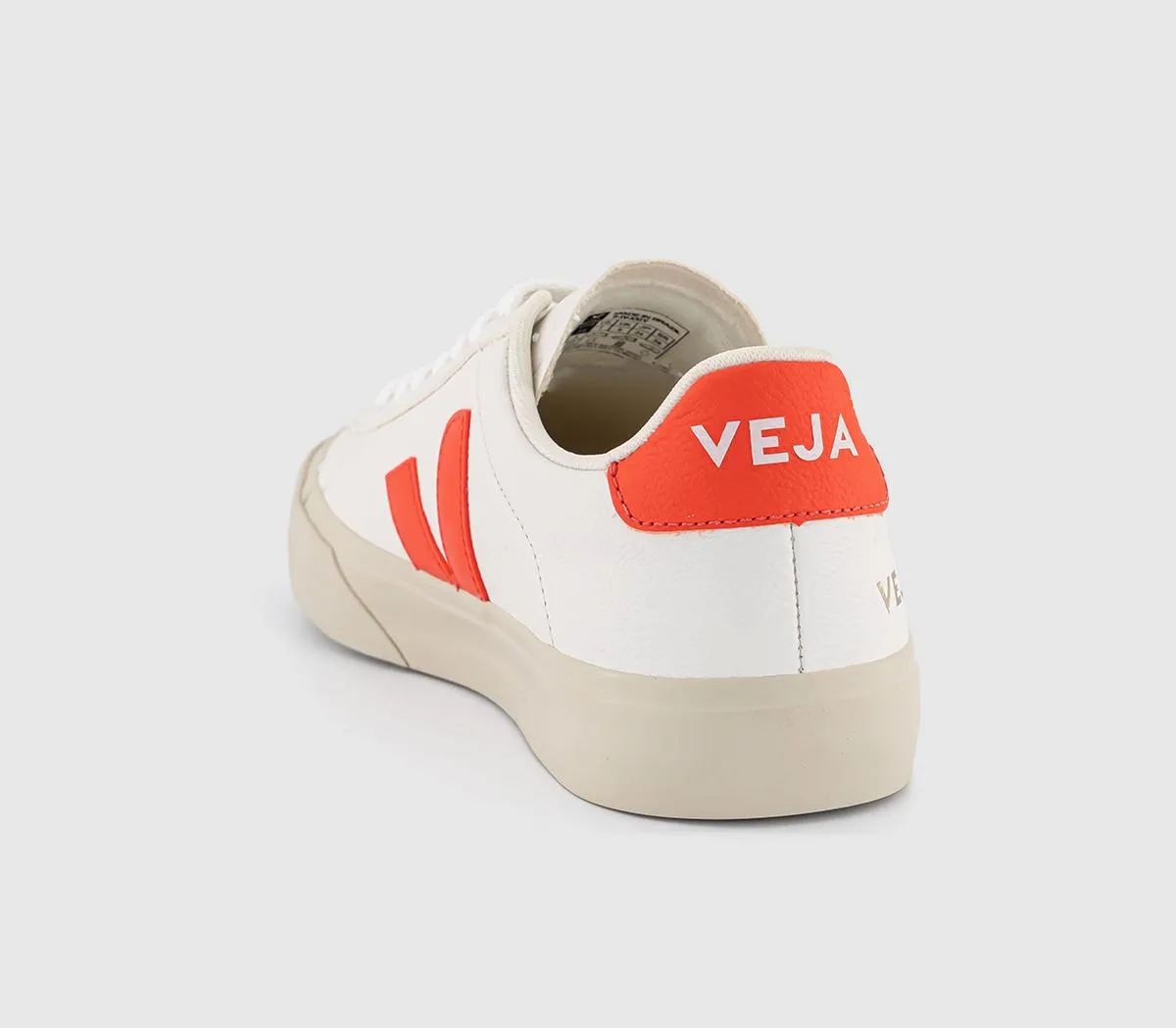 VEJA Campo Trainers Extra White Orange Fluo F