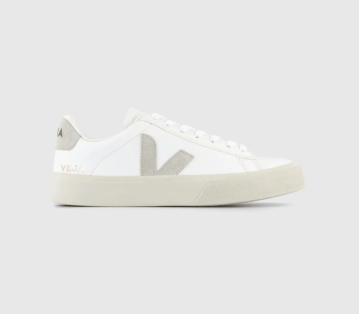 VEJA Campo Trainers White Natural Leather  F