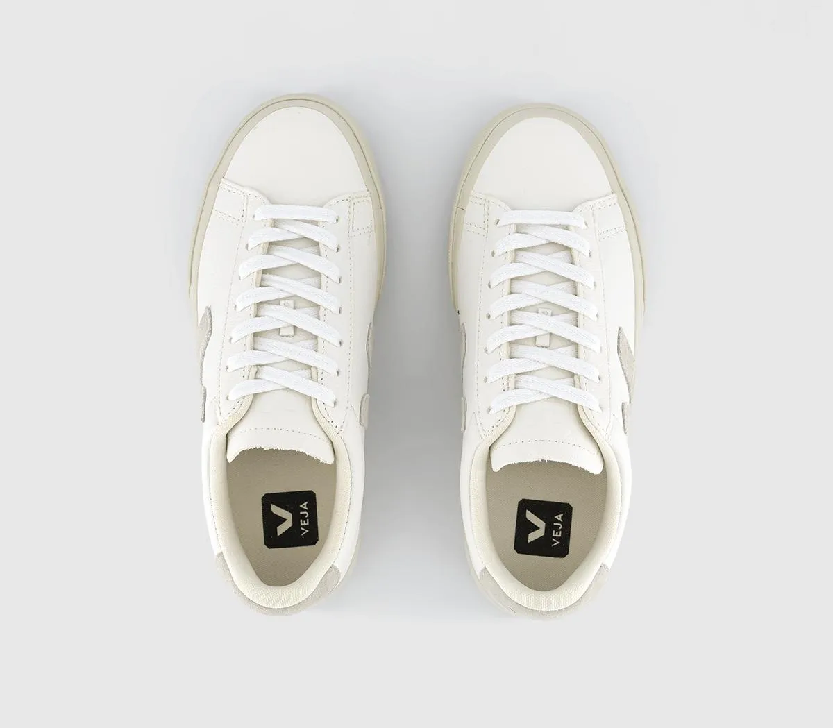 VEJA Campo Trainers White Natural Leather  F