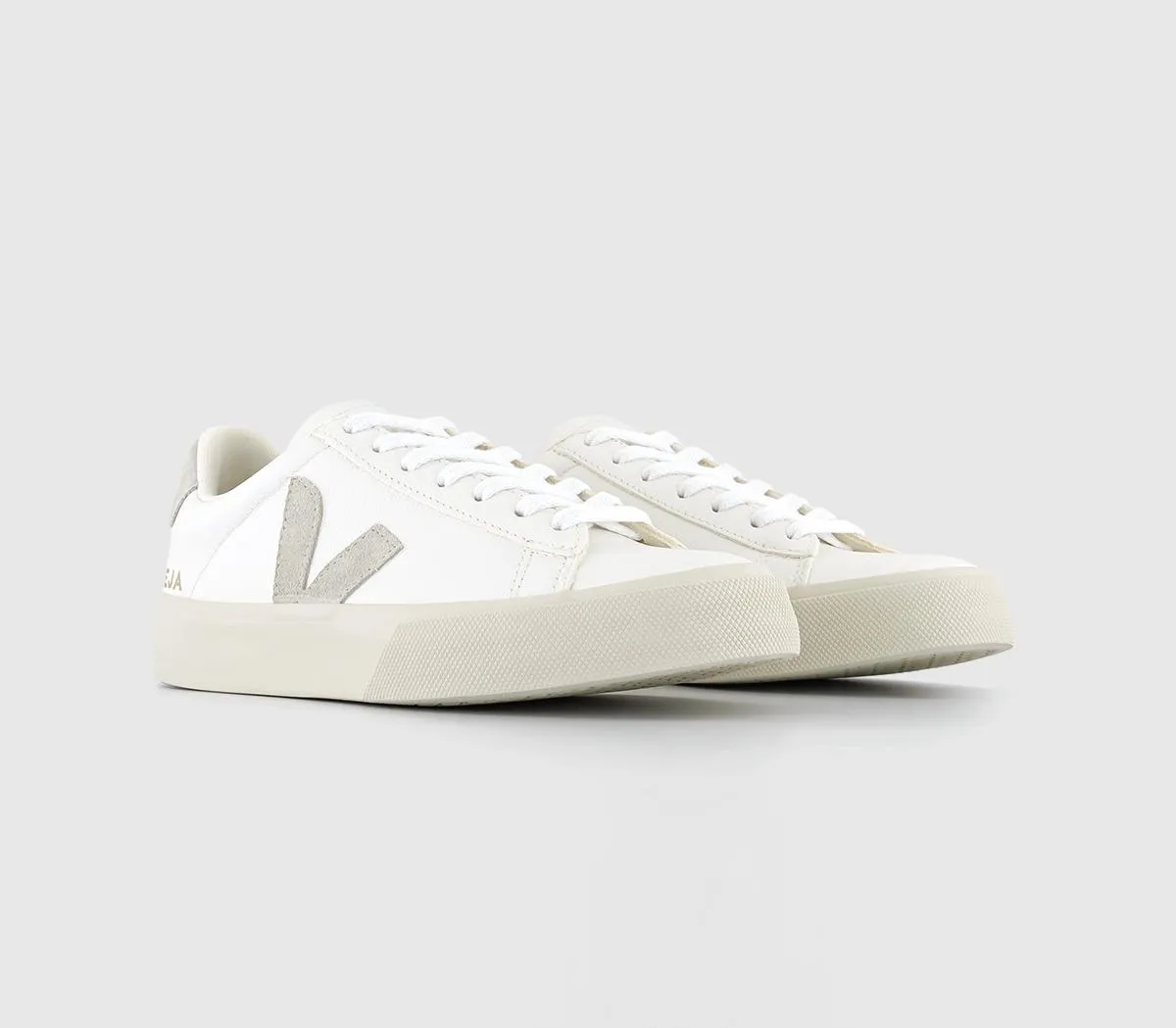 VEJA Campo Trainers White Natural Leather  F