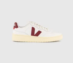 VEJA V-90 Trainers Extra White Marsala F