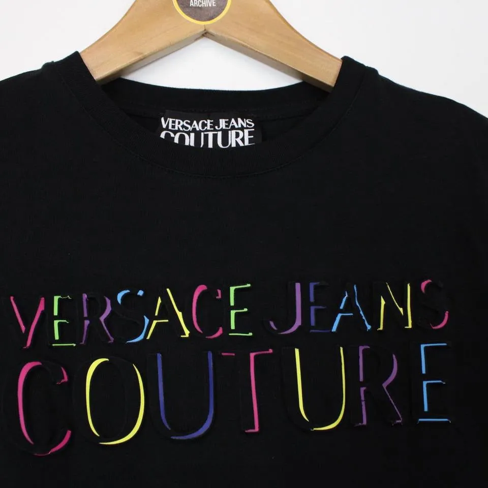 Versace Jeans Couture Rainbow Logo T-Shirt Small