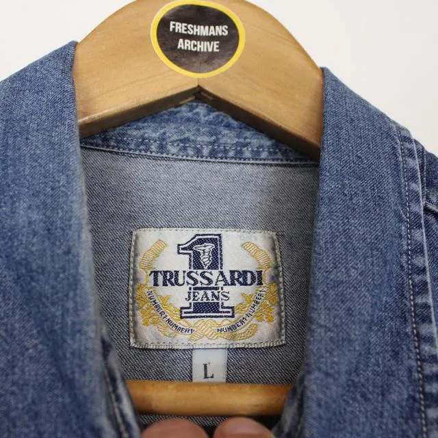 Vintage Trussardi Jeans Denim Shirt Large