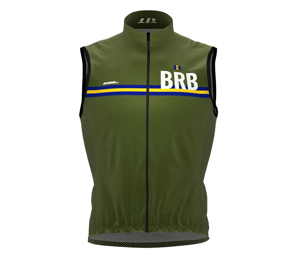 Wind Breaker Cycling Running Sports Vest Barbados Country Code for Men And Women