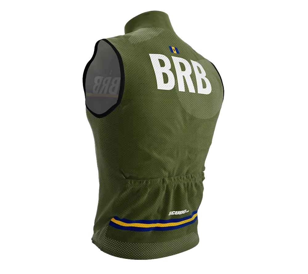 Wind Breaker Cycling Running Sports Vest Barbados Country Code for Men And Women