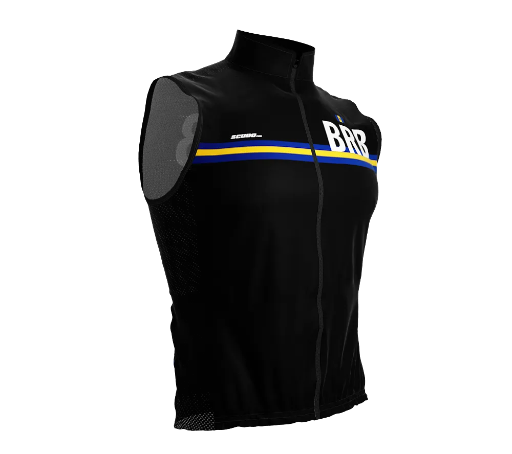 Wind Breaker Cycling Running Sports Vest Barbados Country Code for Men And Women