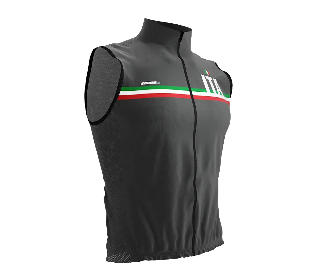 Wind Breaker Cycling Running Sports Vest Italy Country Code for Men And Women