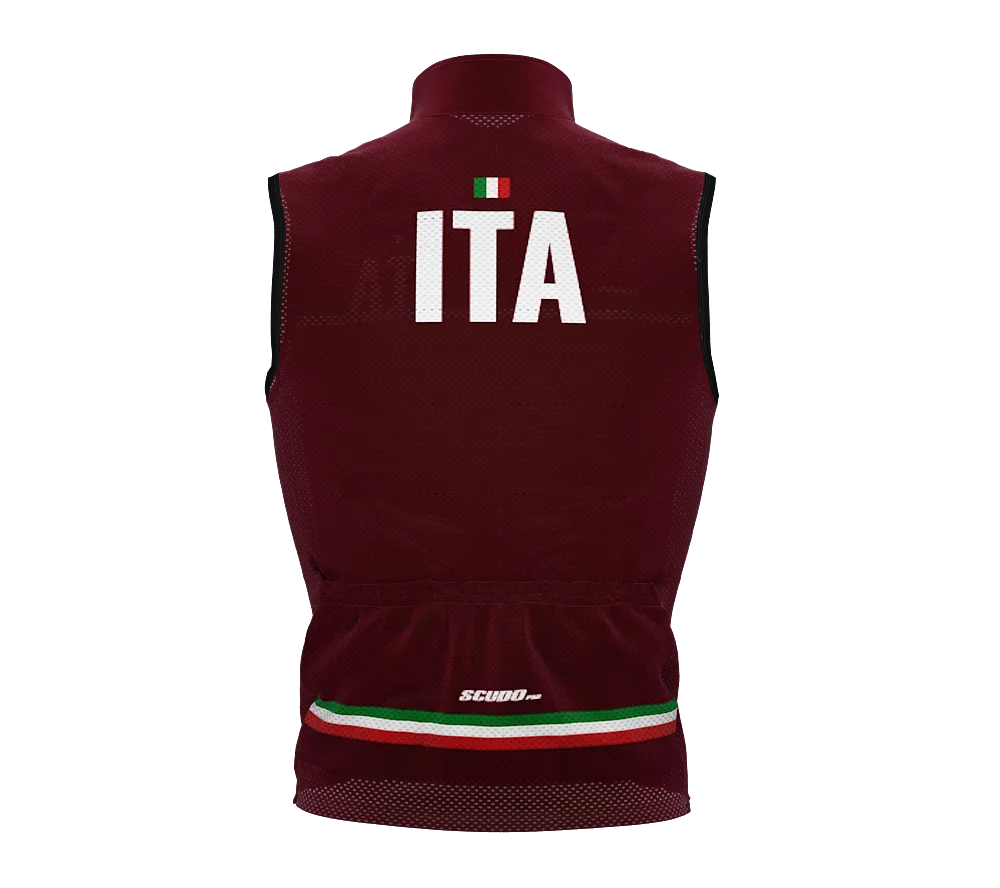 Wind Breaker Cycling Running Sports Vest Italy Country Code for Men And Women