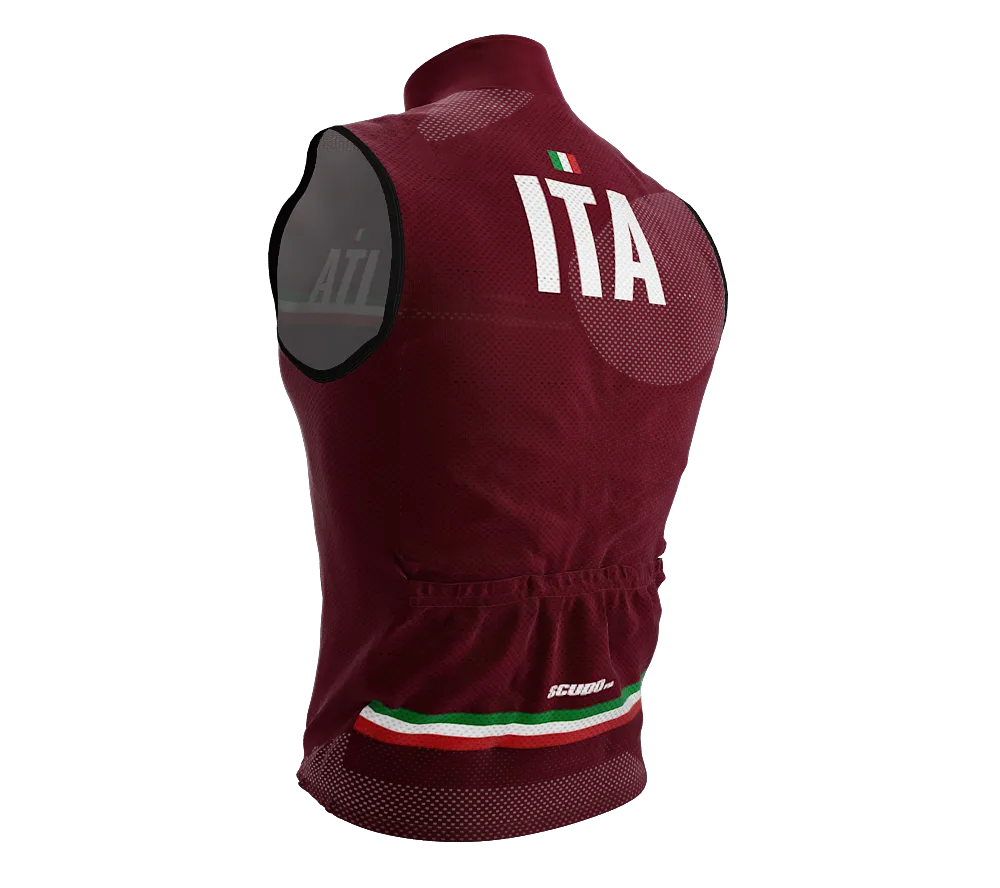 Wind Breaker Cycling Running Sports Vest Italy Country Code for Men And Women