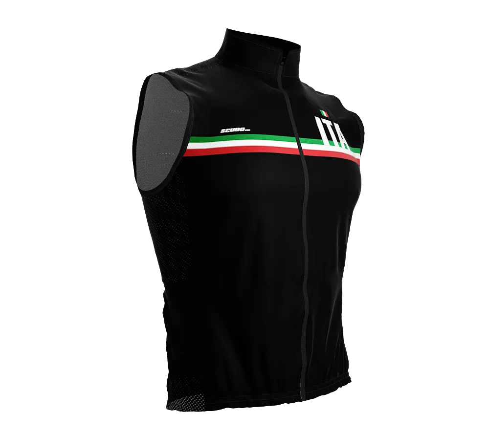 Wind Breaker Cycling Running Sports Vest Italy Country Code for Men And Women