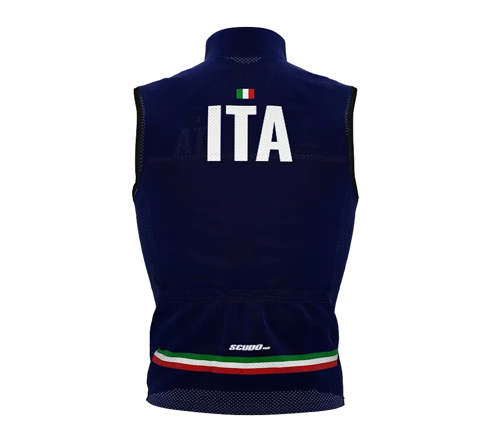 Wind Breaker Cycling Running Sports Vest Italy Country Code for Men And Women