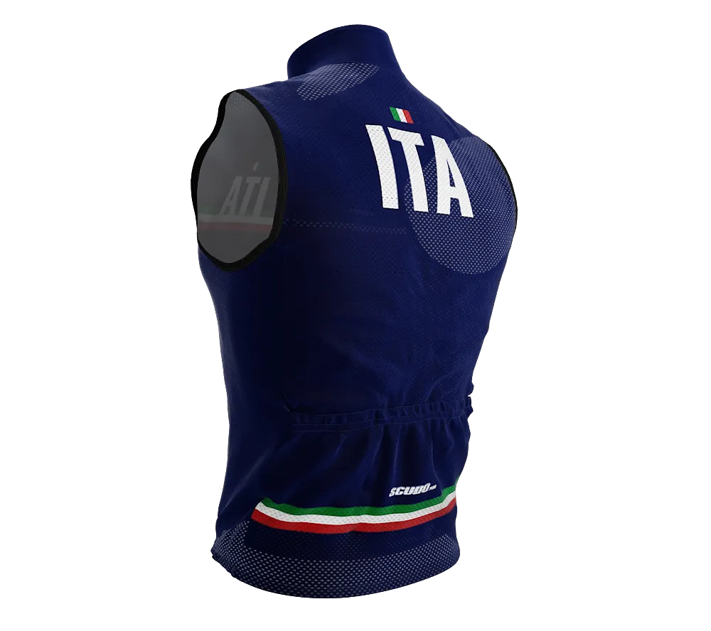 Wind Breaker Cycling Running Sports Vest Italy Country Code for Men And Women