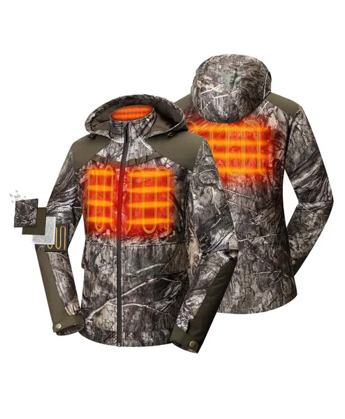 Women's Heated Hunting Jacket - Camouflage, Mossy Oak Country DNA