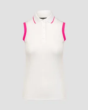 Women’s white polo J.Lindeberg Lila Sleeveless Top GWJT08979-white