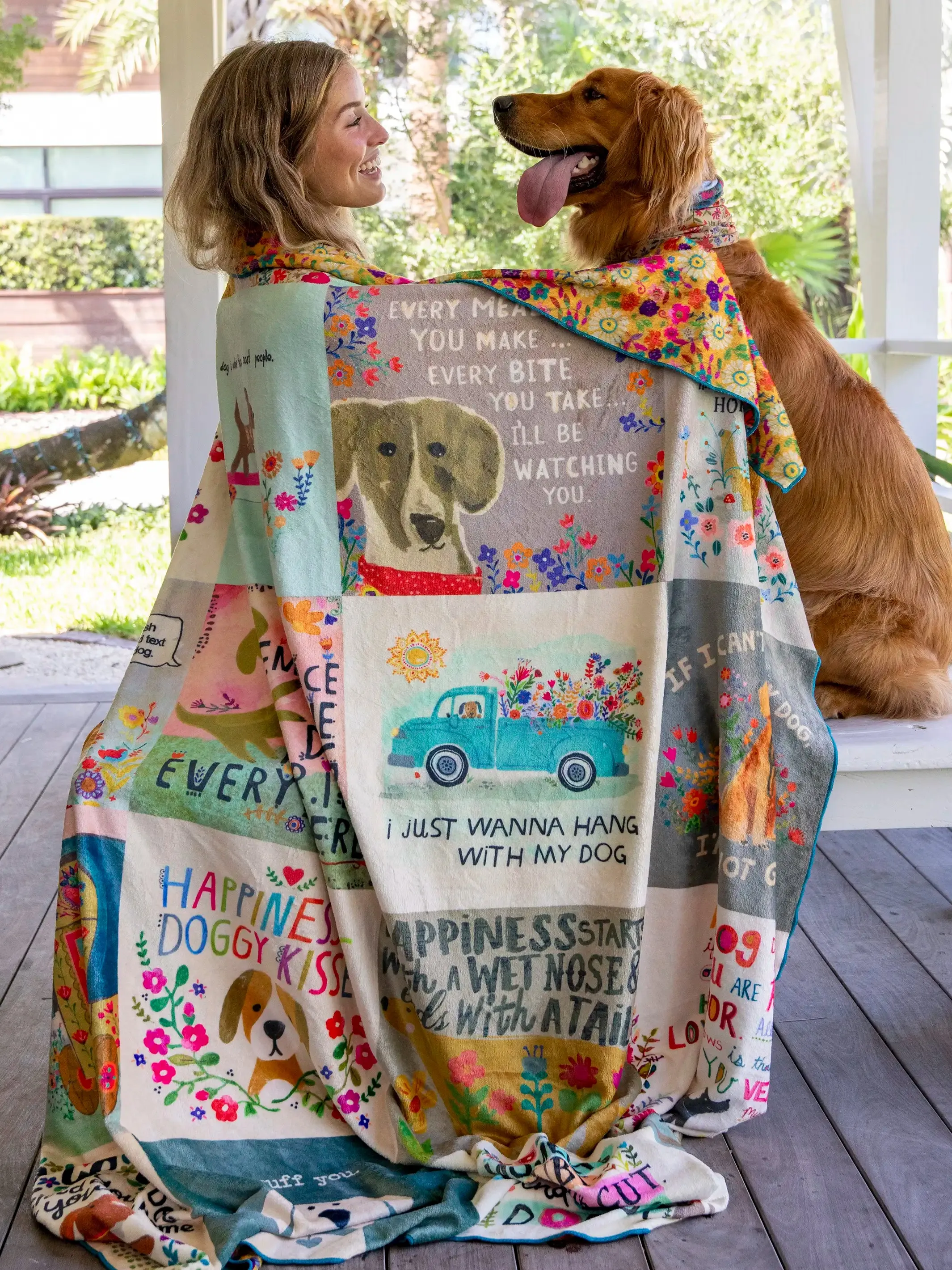 XL Double-Sided Cozy Blanket - Dog Lover Chirps