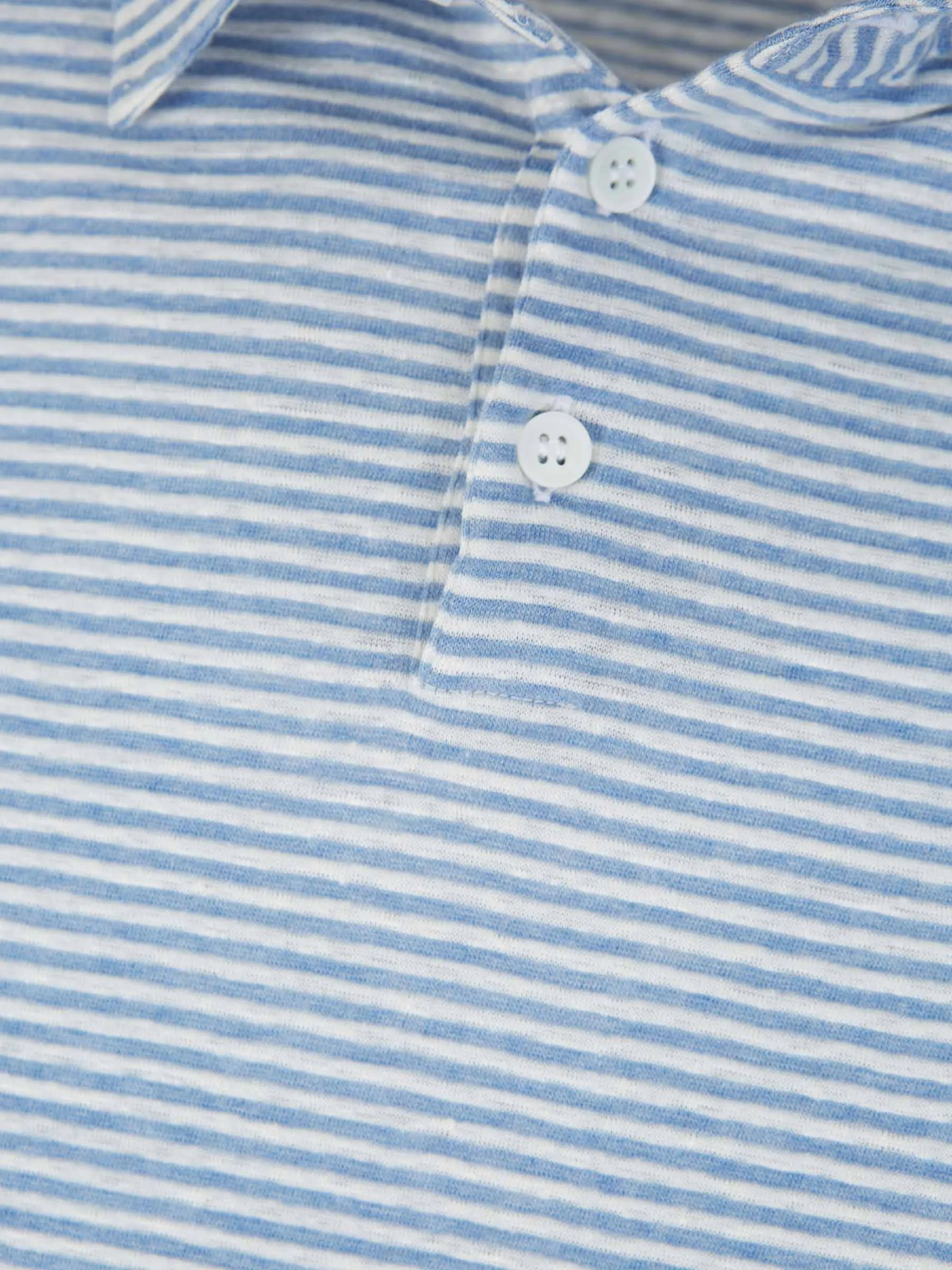 Zanone Striped Linen Polo Shirt 